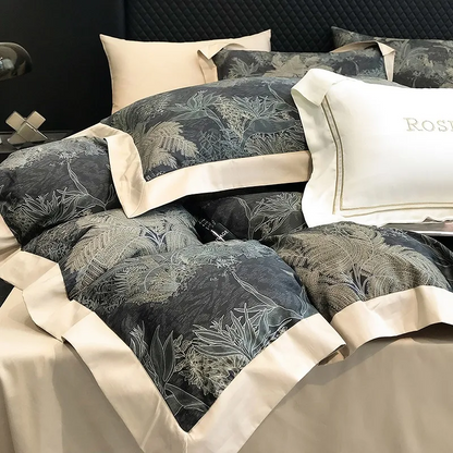 Bettwäsche aus ägyptischer Baumwolle (1000 TC) – Schwarz – Wiesenhof